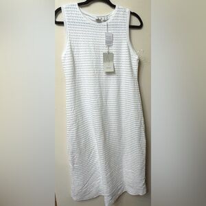 NWT / Joie / L / Midi Knit Dress / White / Boho / Scandi / Modern Minimalism